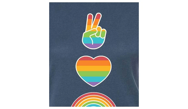 Hybrid Apparel Trendy Juniors Love Pride Graphic Tee