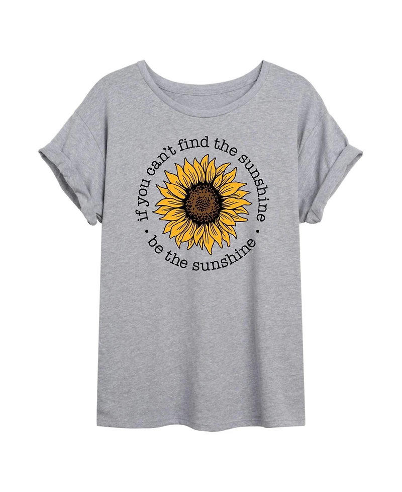 Hybrid Apparel Trendy Juniors Sunshine Graphic Oversized Tee