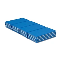 RestZone ECR4Kids Everyday Folding Rest Mat, -Section, 1in, Blue/Grey