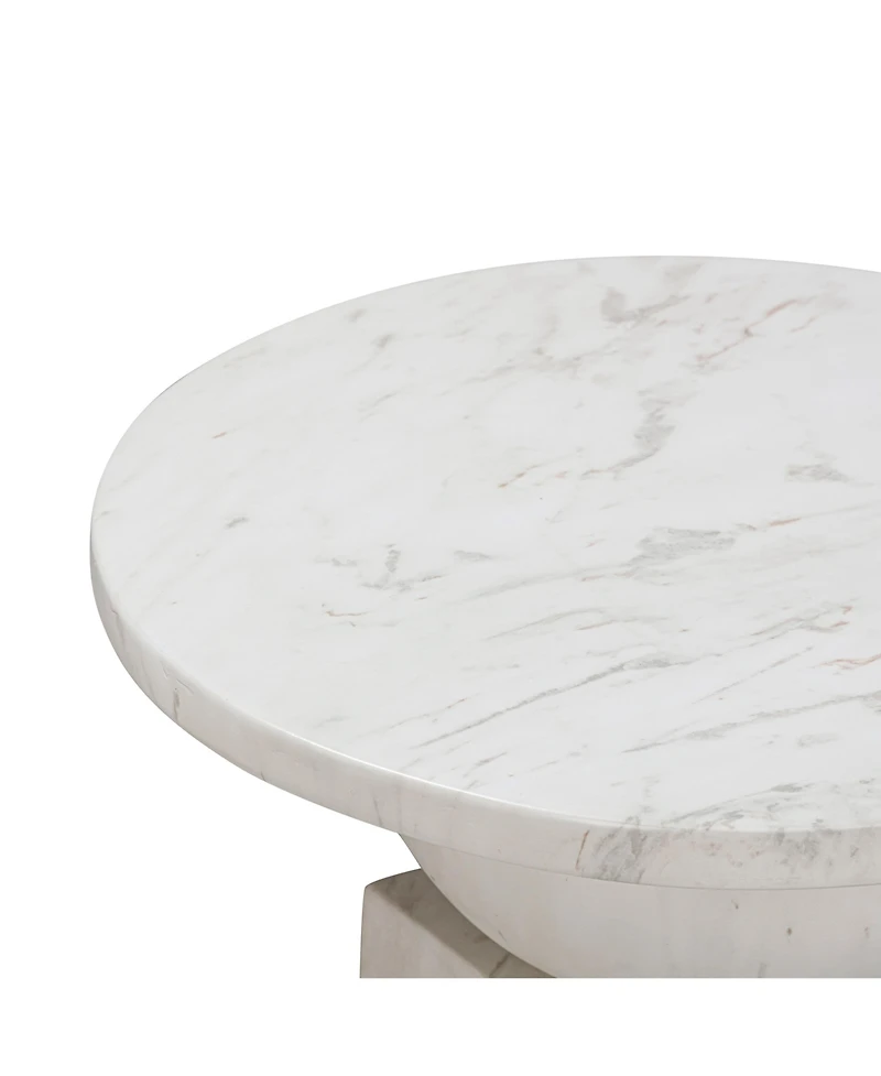 Tov Furniture 1 Pc. Marble Side Table