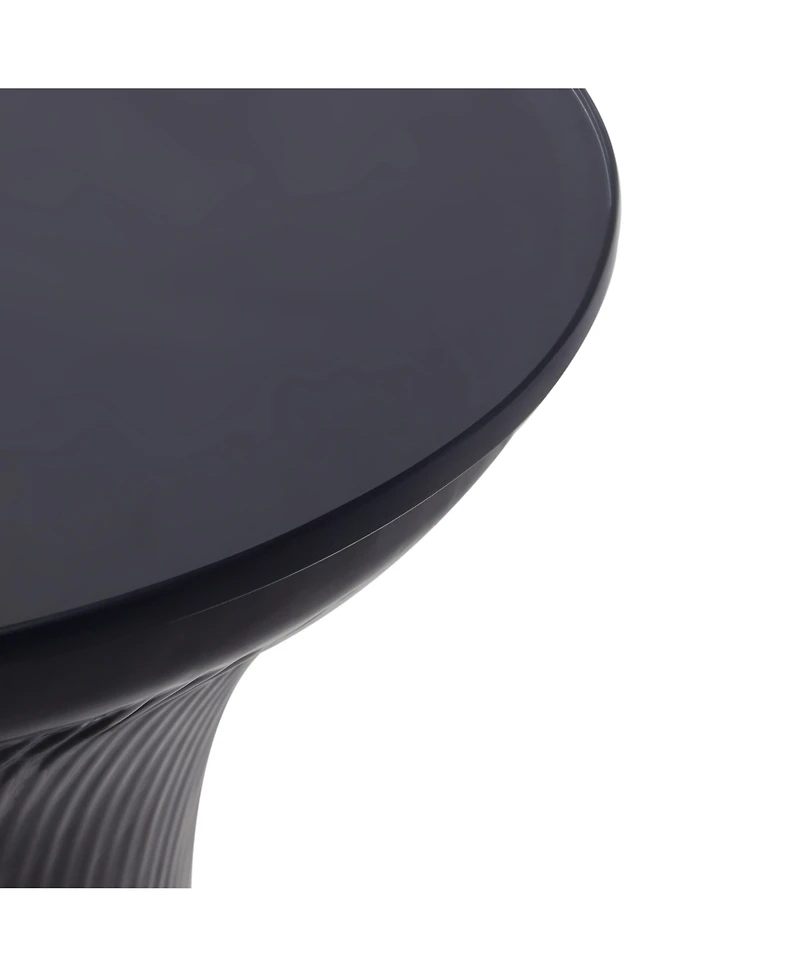 Tov Furniture 1 Pc. Glass Flared Side Table