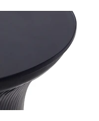 Tov Furniture 1 Pc. Glass Flared Side Table
