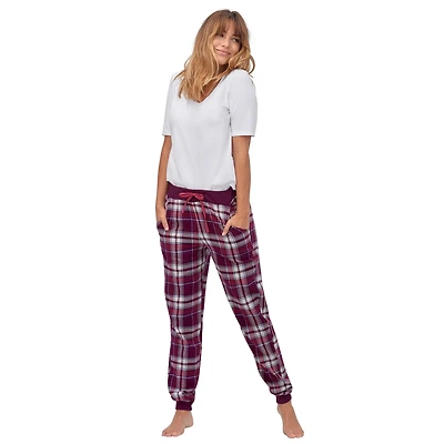 Ellos Plus Size Plaid Flannel Sleep Pants