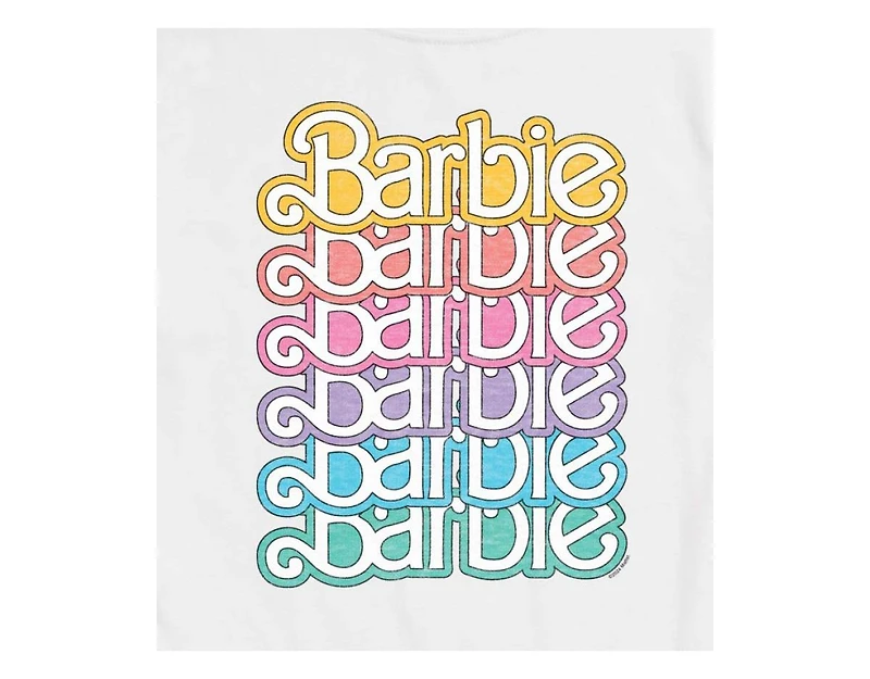 Hybrid Apparel Trendy Juniors Barbie Logo Graphic Tee