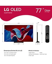 77 inch Class C4 Series Oled evo 4K Hdr Smart Tv - OLED77C4P
