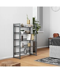Slickblue 5-tier Stackable Metal Shoe Rack Adjustable Shoe Organizer For Entryway
