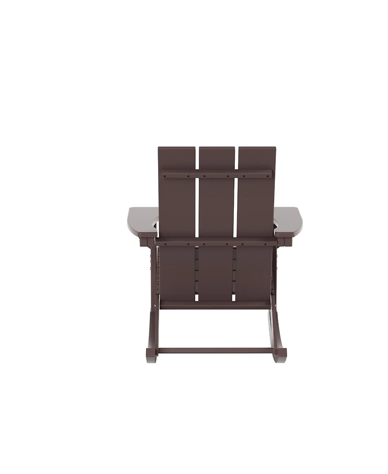 WestinTrends Modern Adirondack Outdoor Rocking Chair