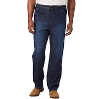 KingSize Big & Tall 5-Pocket Relaxed Fit Denim Look Sweatpants