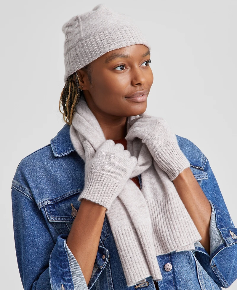 Charter Club Cashmere Hat, Gloves & Scarf Boxed Gift Set, Created for Macy's