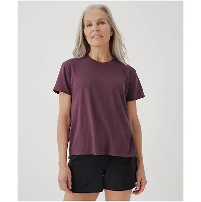 Pact Women's Organic Cotton Featherweight Slub Oversized Tee