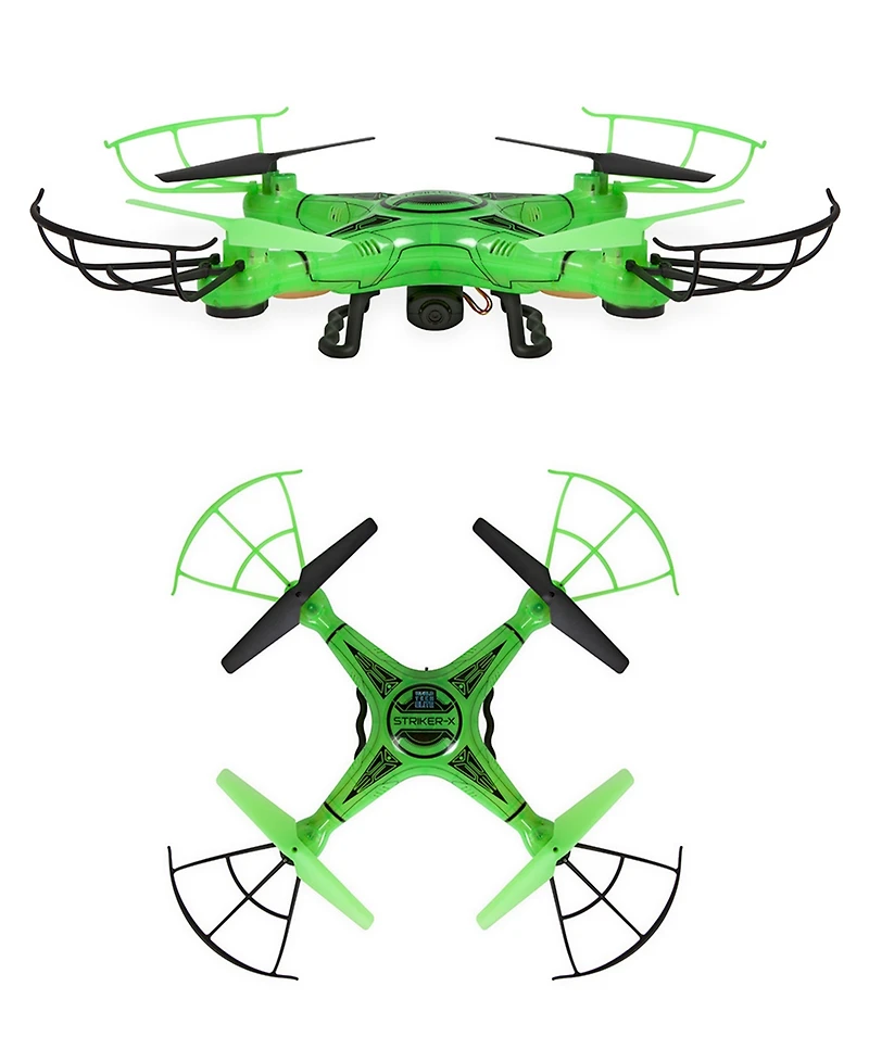 World Tech Toys Striker-x Glow-In-The-Dark 2.4GHz 4.5CH Rc Hd Camera Drone