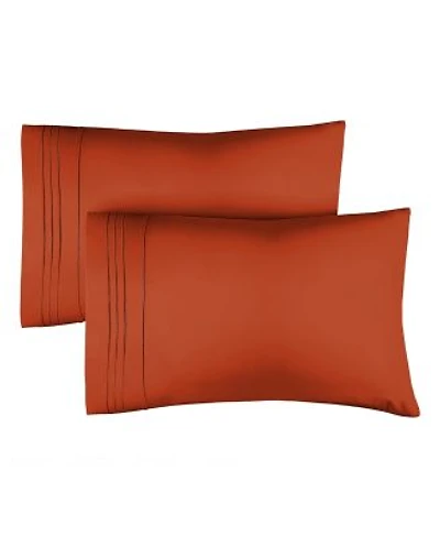 Pillowcase Set Of 2 Soft Double Brushed Microfiber New Colors