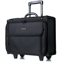 Alpine Swiss Rolling Briefcase Wheel Catalog Hard Case Laptop Bag Lawyer Attache