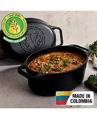 Victoria 6-Quart Cast Iron Oval Bread Cooker