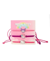 Hello Kitty Sanrio Cord Bracelet 3 Piece Set with Kuromi, My Melody