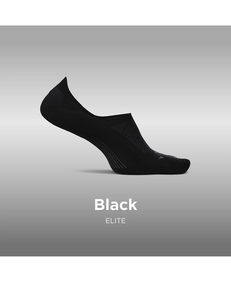 Feetures Men's Elite Light Cushion Invisible - Running Socks for Women and Men Athletic Compression Moisture Wicking