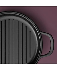BergHOFF Graphite Enamel Cast Iron Round Grill Pan 10.25"