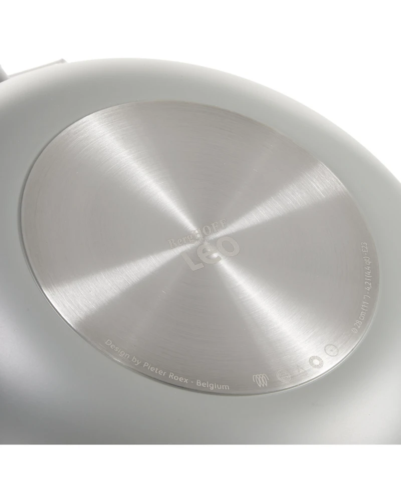 BergHOFF Balance 4Pc Non-stick Ceramic Stockpot and Wok Pan Set, Glass Lids, Recycled Aluminum