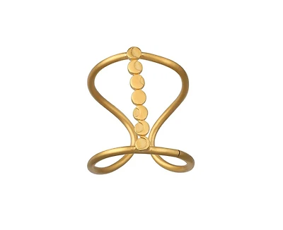 Satya Jewelry Cycles of the Goddess Adjustable Gold Ring