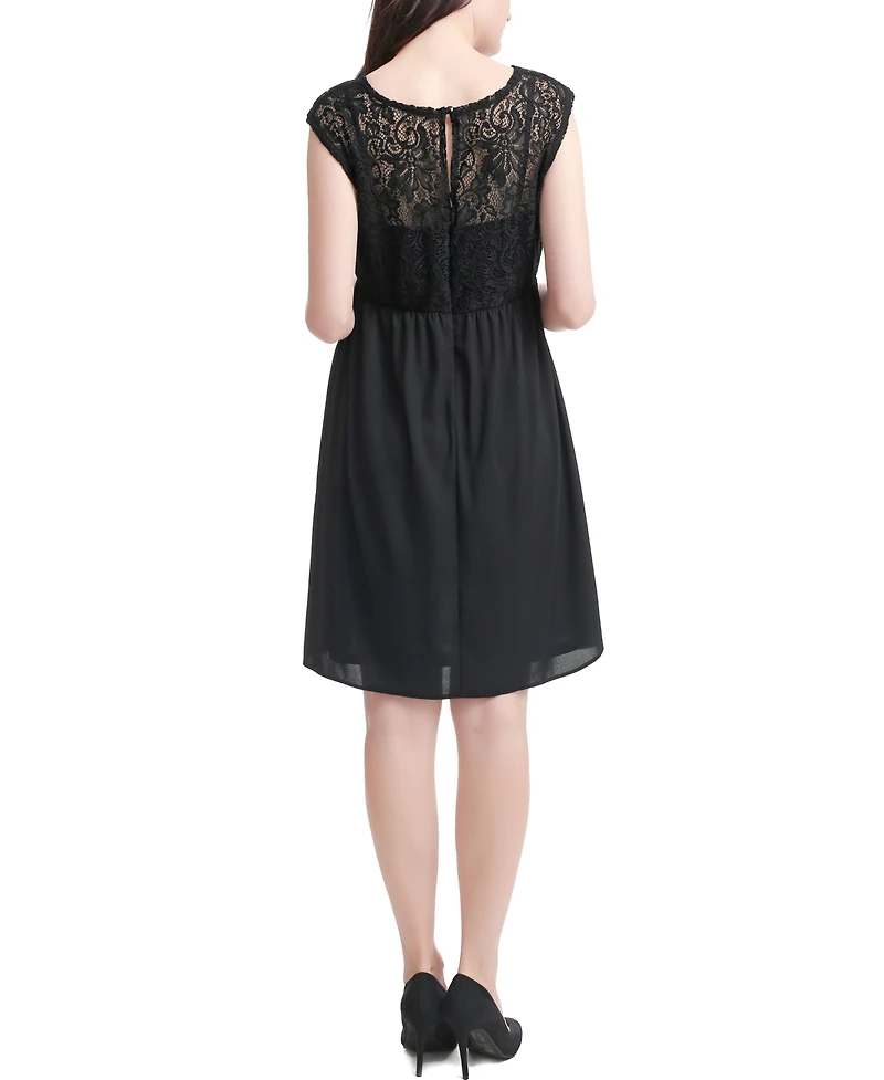 kimi + kai Maternity Lace Skater Dress