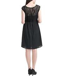 kimi + kai Maternity Lace Skater Dress