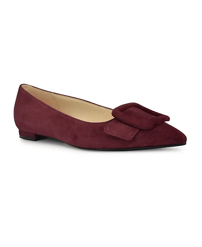 Nine West Women's Jesike Buckle Slip-On Flats