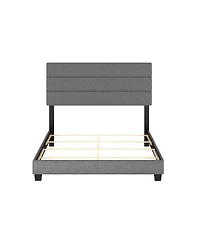 Boyd Sleep Ravenna Upholstered Linen Adjustable Height Headboard Platform Bed Frame