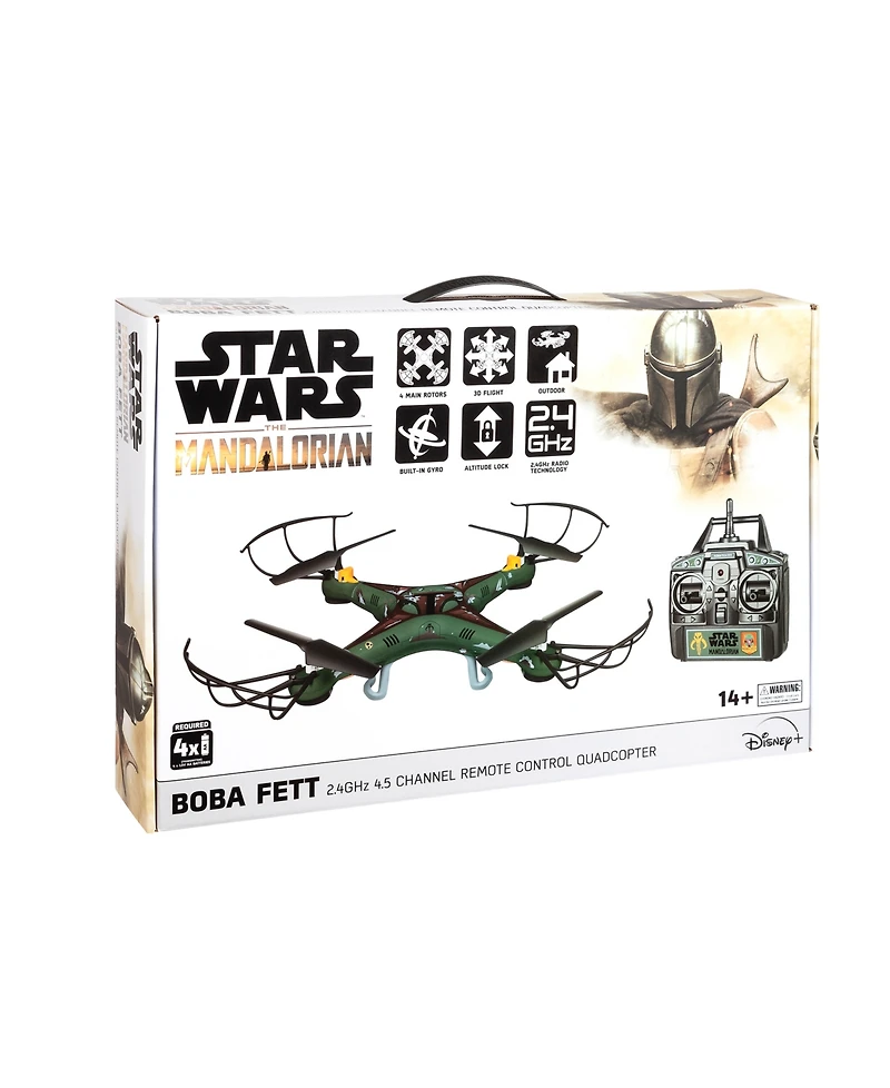 World Tech Toys Star Wars The Mandalorian Boba Fett 2.4GHz 4.5CH Rc Quadcopter