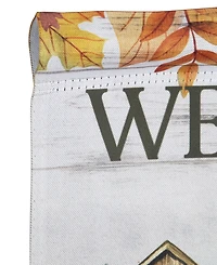 Northlight Welcome Friends Fall Harvest Outdoor Garden Flag - 18" x 12.5"