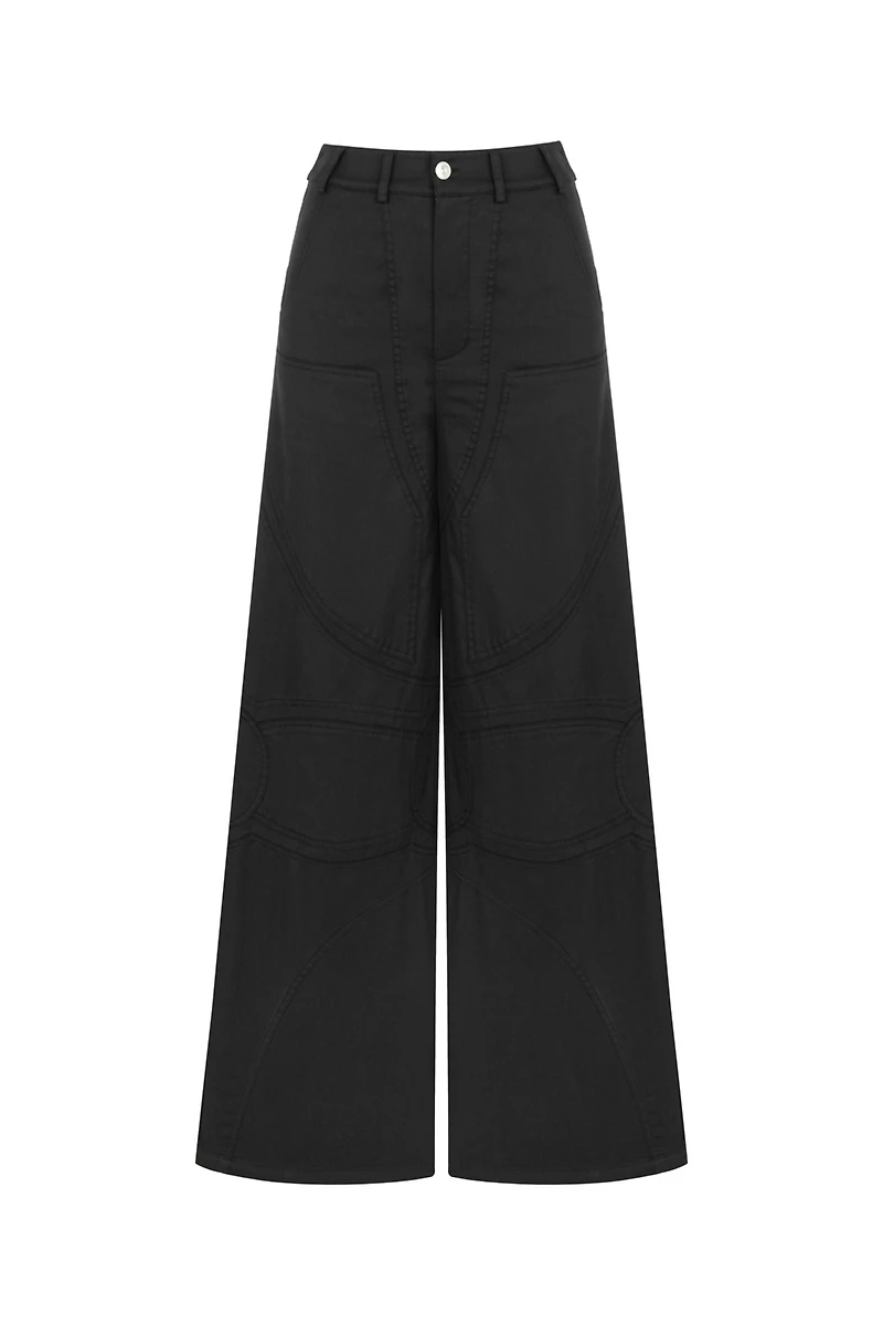 Nocturne Women's Contrast Top Stitching Pants