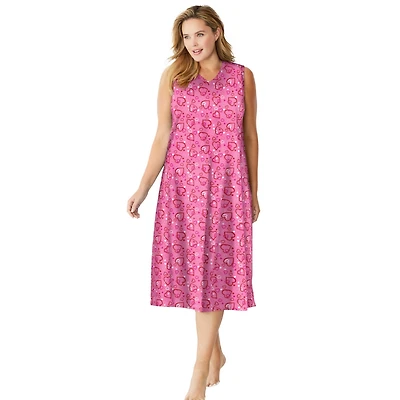 Dreams & Co. Women's Long Sleeveless Sleepshirt