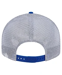 New Era Men's Blue Seattle Sounders Fc Throwback Trucker Low Profile 9FIFTY Snapback Hat