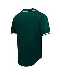 Pro Standard Men's Green New York Jets Triple Tonal Mesh Button-Up Shirt