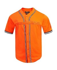 Pro Standard Men's Orange Cincinnati Bengals Triple Tonal Mesh Button-Up Shirt