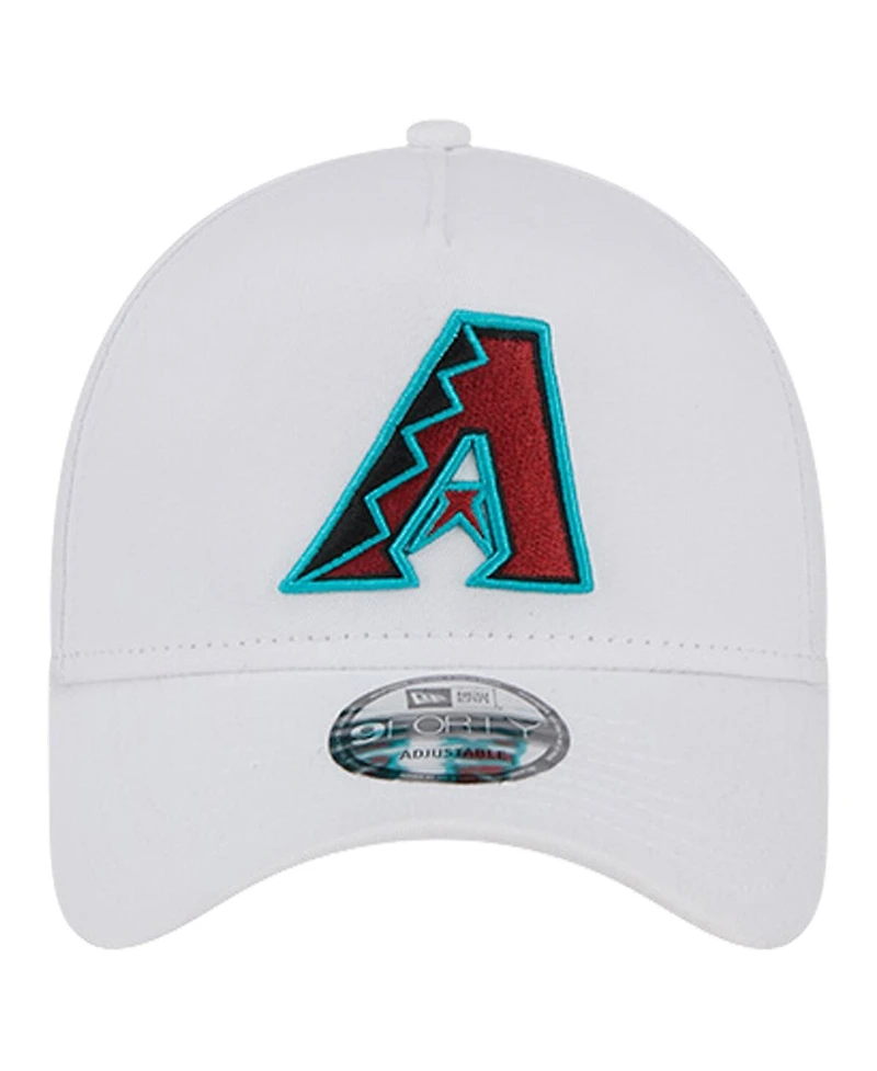 New Era Men's White Arizona Diamondbacks Tc A-Frame 9FORTY Adjustable Hat