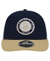 New Era Men's Navy Philadelphia Union Throwback Trucker Low Profile 9FIFTY Snapback Hat