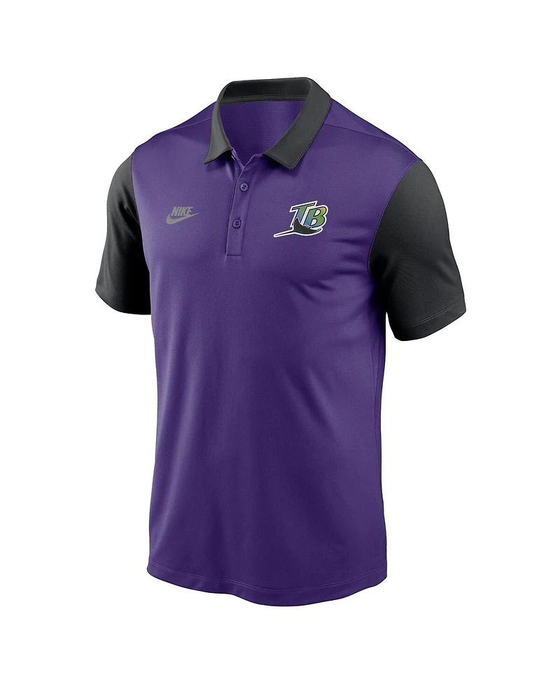 Nike Men's Purple Tampa Bay Rays Franchise Cooperstown Collection Polo Shirt