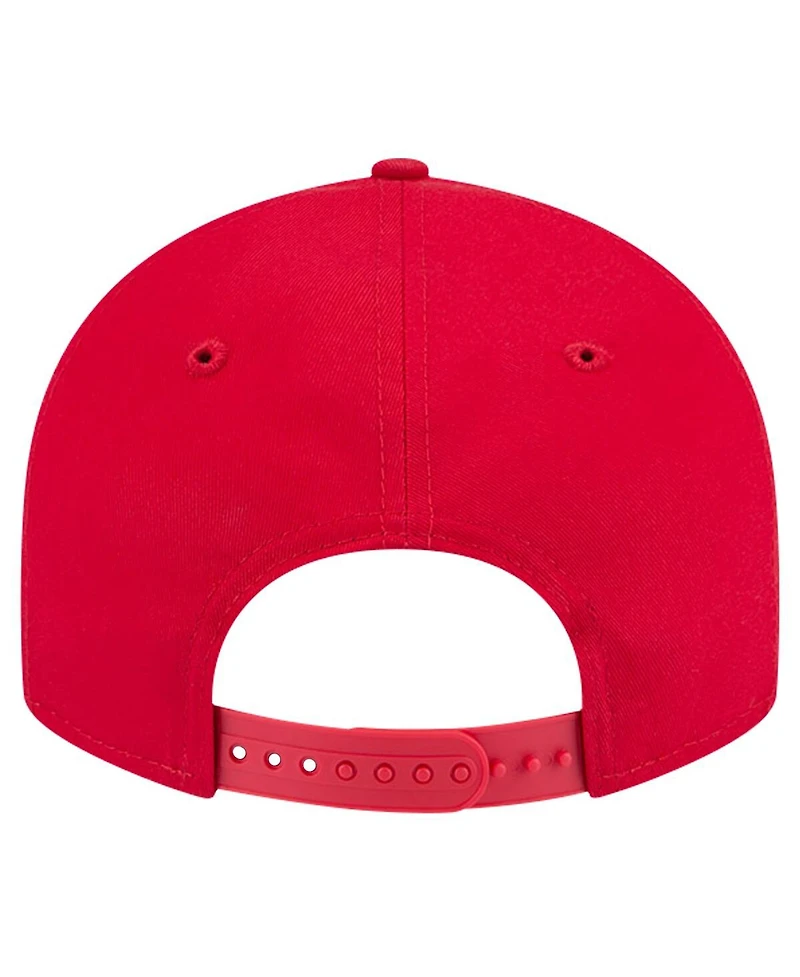 New Era Men's Scarlet San Francisco 49ers Main Low Profile 9FIFTY Snapback Hat