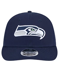 New Era Men's College Navy Seattle Seahawks Main Low Profile 9FIFTY Snapback Hat