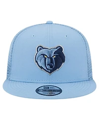 New Era Men's Light Blue Memphis Grizzlies Evergreen Meshback 9FIFTY Snapback Hat