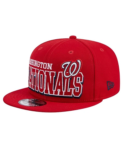 New Era Men's Red Washington Nationals Game Day Bold 9FIFTY Snapback Hat