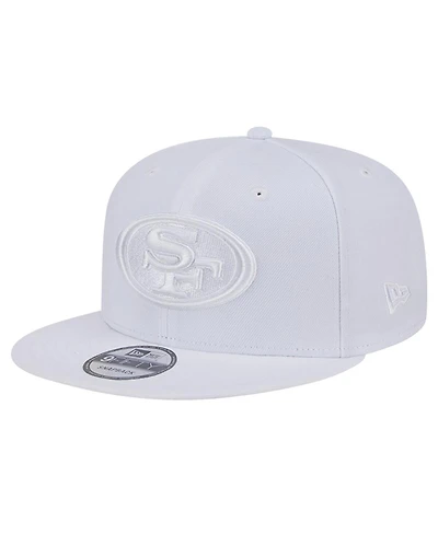New Era Men's San Francisco 49ers Main White on White 9FIFTY Snapback Hat