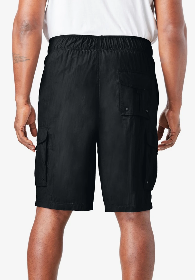 KingSize Big & Tall 8" Cargo Swim Trunks