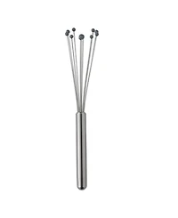 Rsvp International Endurance 18/8 Stainless Steel 10" x 2.25" Silicone Ball Whisk