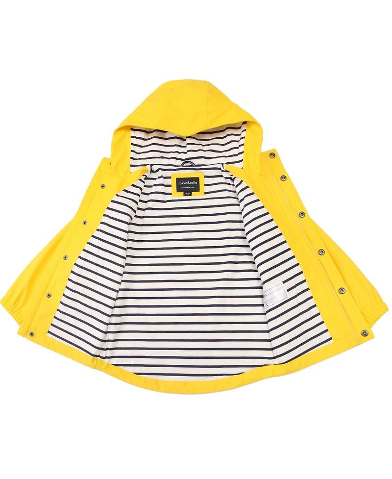 Rokka&Rolla Boys Waterproof Rain Coats Rubberized Jackets