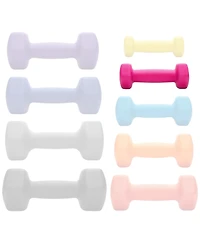 Philosophy Gym Neoprene Dumbbell Hexagon Hand Weights, 2 lb Pair - 4 lb Total