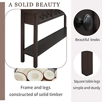 Streamdale Rustic 60" Entryway Sofa Table with Drawers