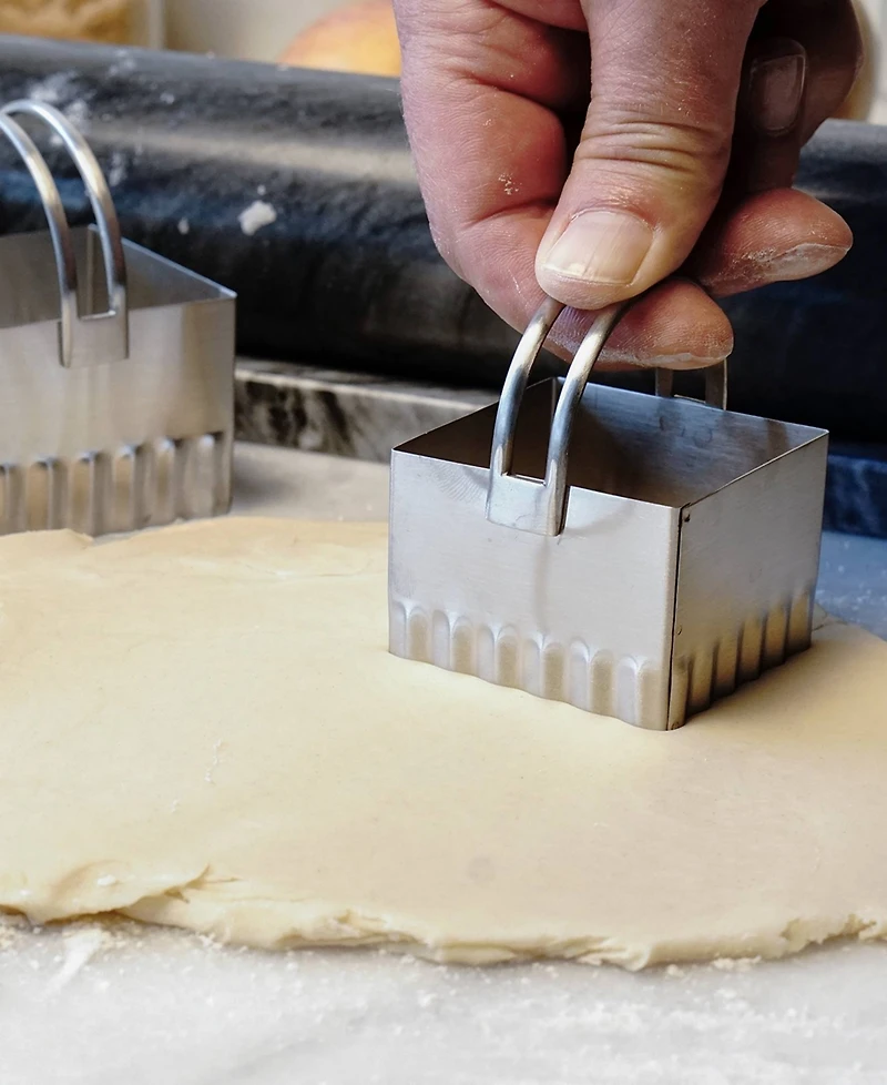 Rsvp International Endurance 4 Piece Square Rippled Biscuit Cutters