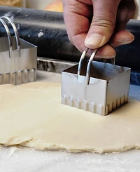 Rsvp International Endurance 4 Piece Square Rippled Biscuit Cutters