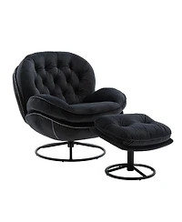 Simplie Fun Accent Chair Tv Chair Living Room Chair With Ottoman